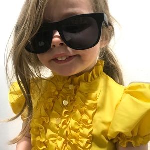Adorable Super Cute Yellow Frills Dress Toddler 3T